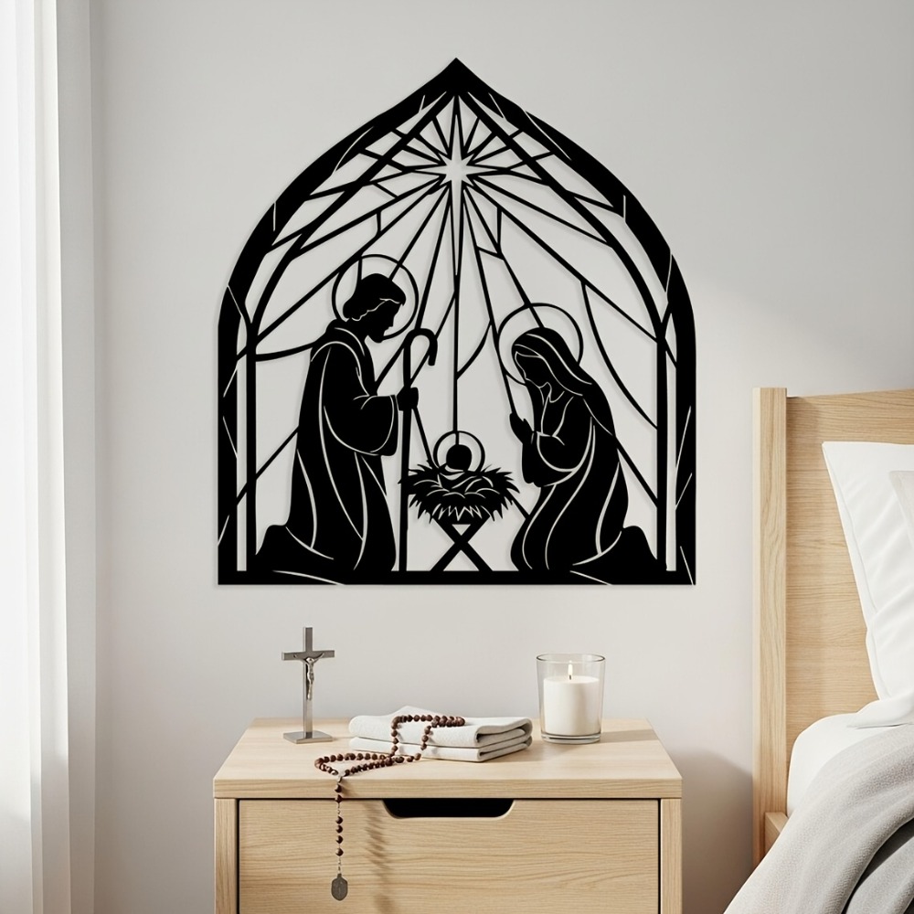 Art & Craft Tape - CIFBUY Religious Jesus Nativity Metal Wall