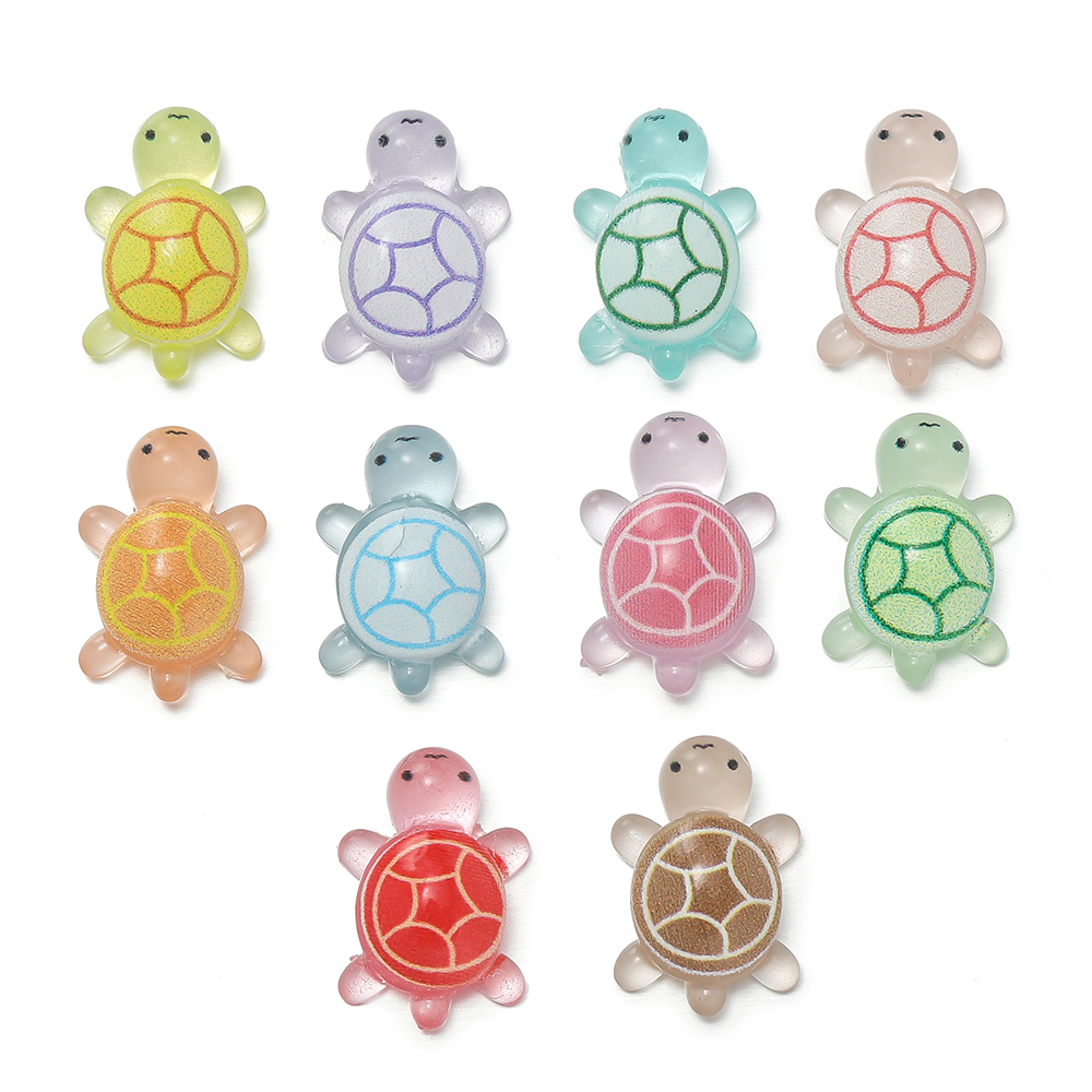 Art Craft Decoration - 10pcs/lot Mini Resin Sea Turtles Glow