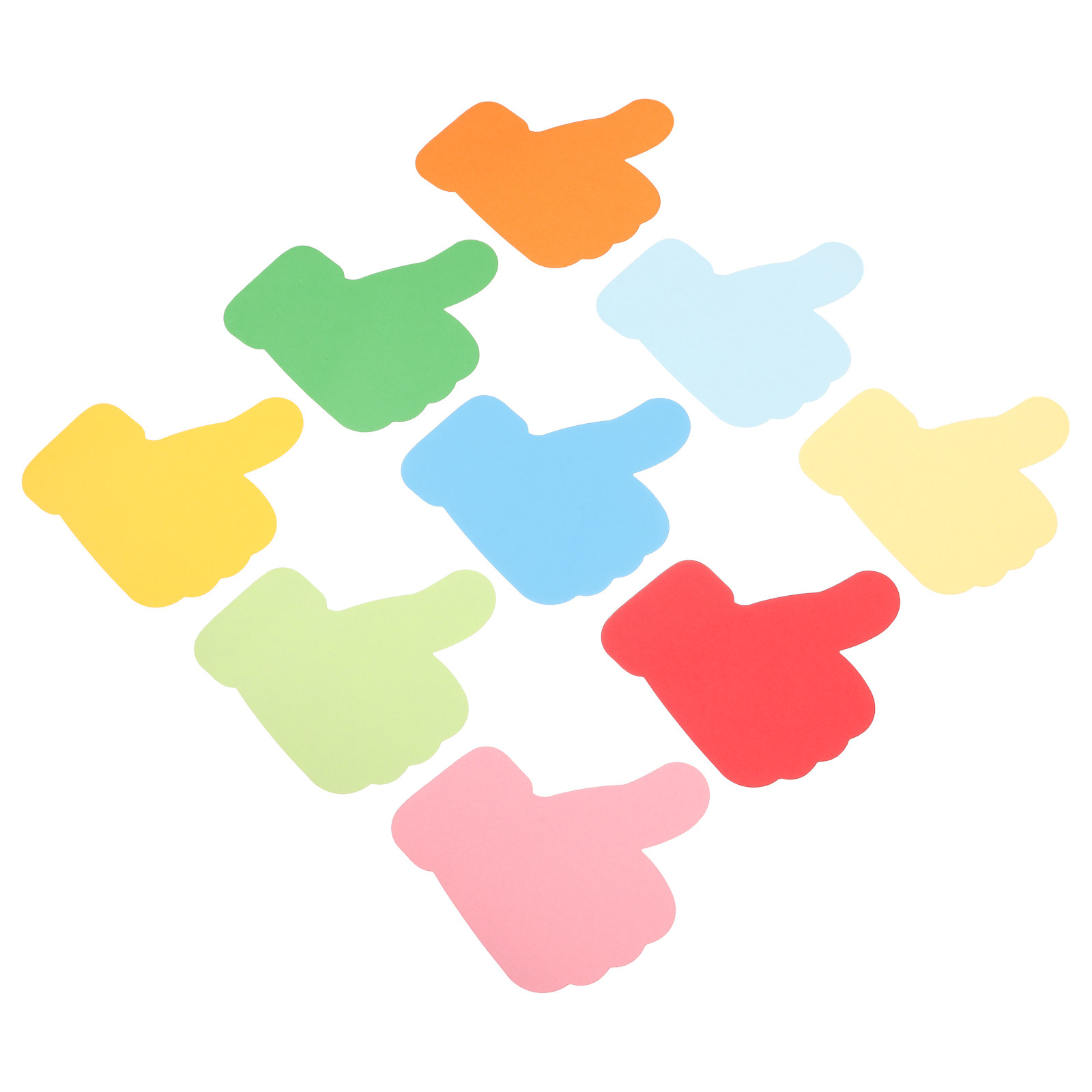 Art Craft Decoration - 54Pcs Hand Shaped Paper Cutouts Students