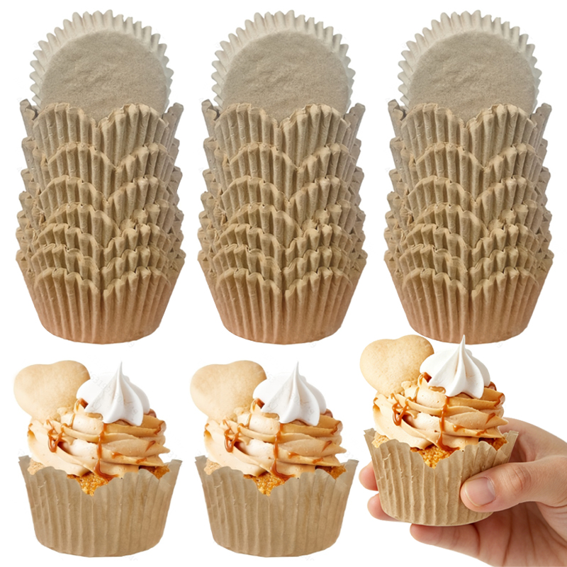 Art Craft Items - 150Pcs Natural Color Flower-Shaped Cups, Oil-Resistant