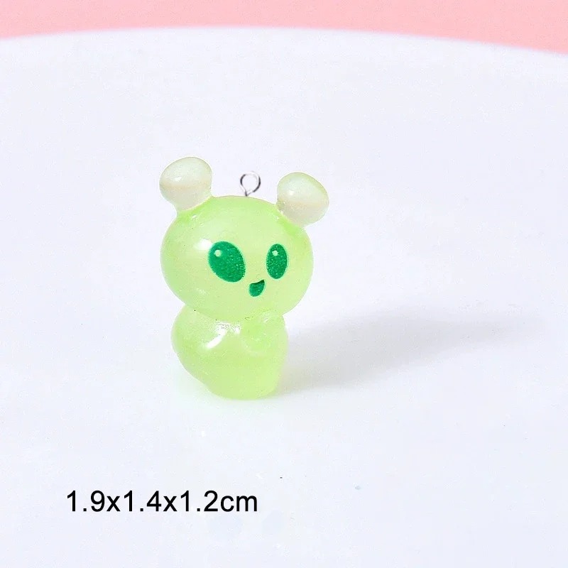 10Pcs Luminous Mini Green Alie - огляд і ціна Art Craft Items