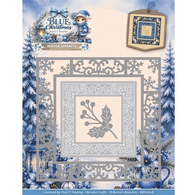 Blue Christmas Winter Serenity - огляд і ціна Stencil Cutting Plotter