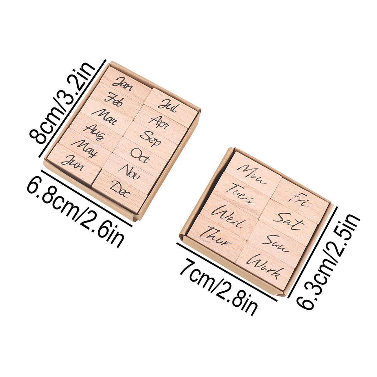 Wooden Rubber Stamp Set for Mo - огляд і ціна Art And Craft Numbers