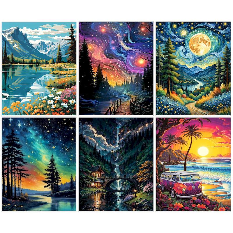 GATYZTORY 40x50cm Painting By  - огляд і ціна Art And Craft Numbers