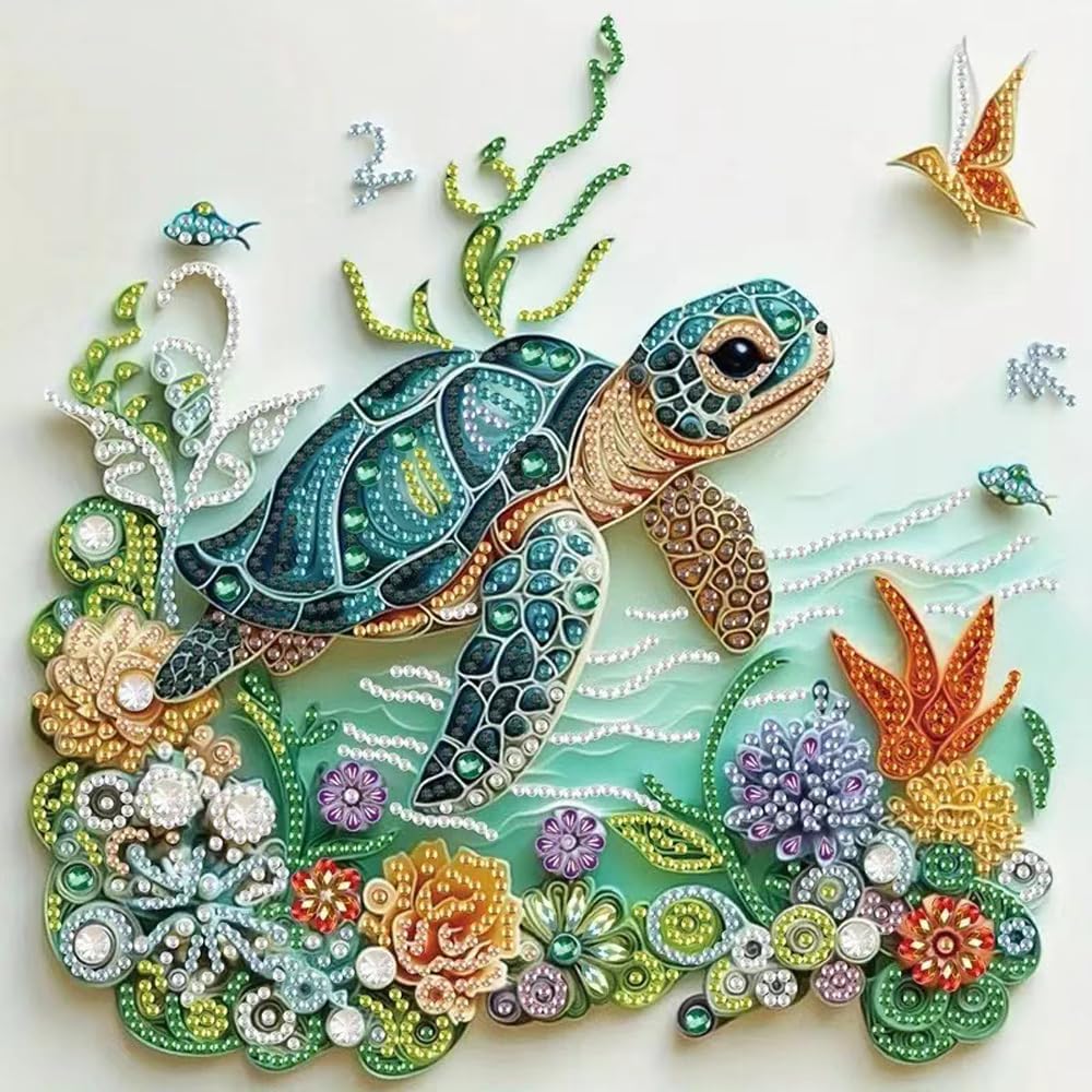 Sea Turtle Animal Diamond Pain - огляд і ціна Art Craft Flower