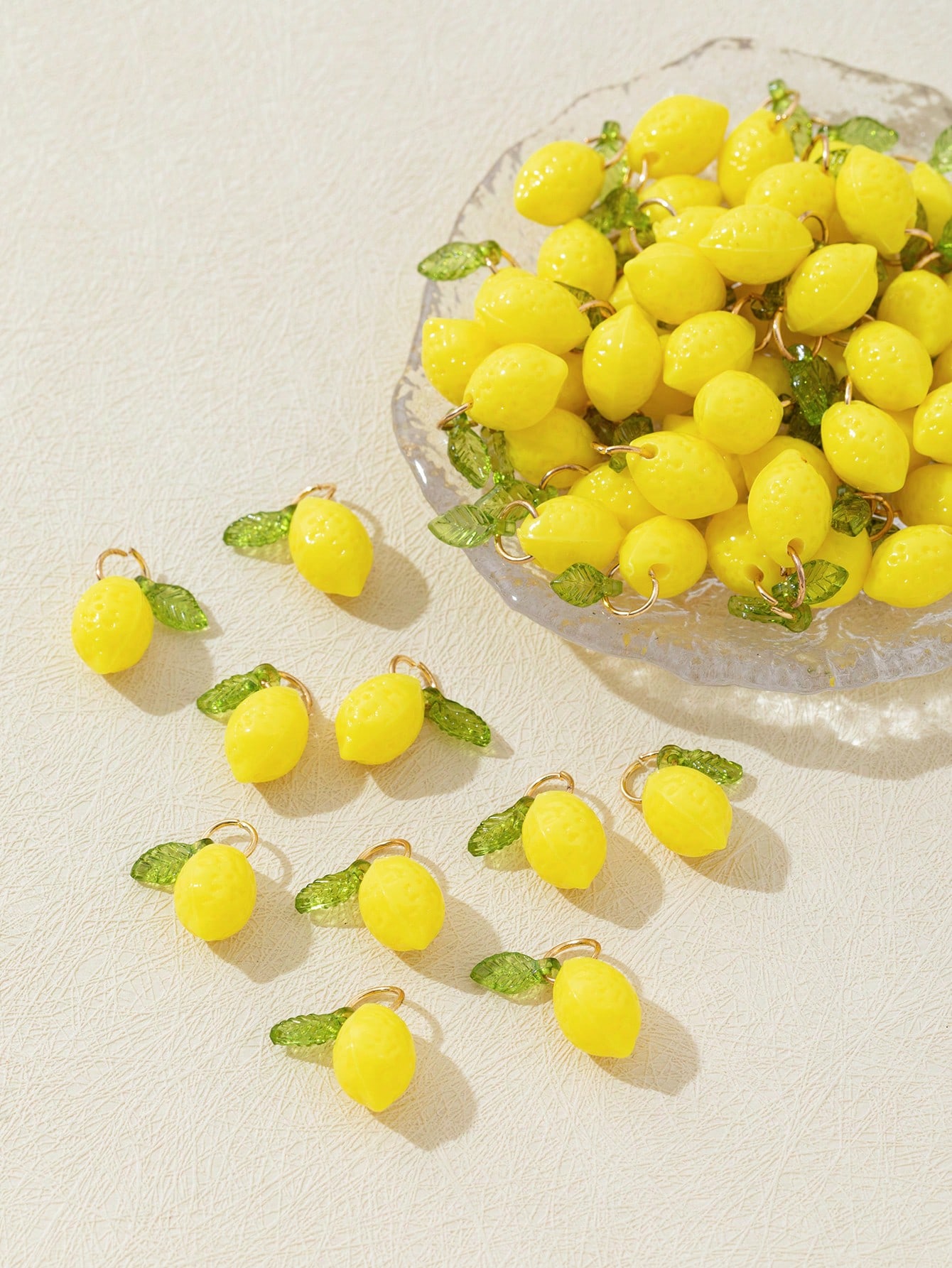 10Pcs 3D Lemon Resin Charms Pe - огляд і ціна Art Craft Decoration