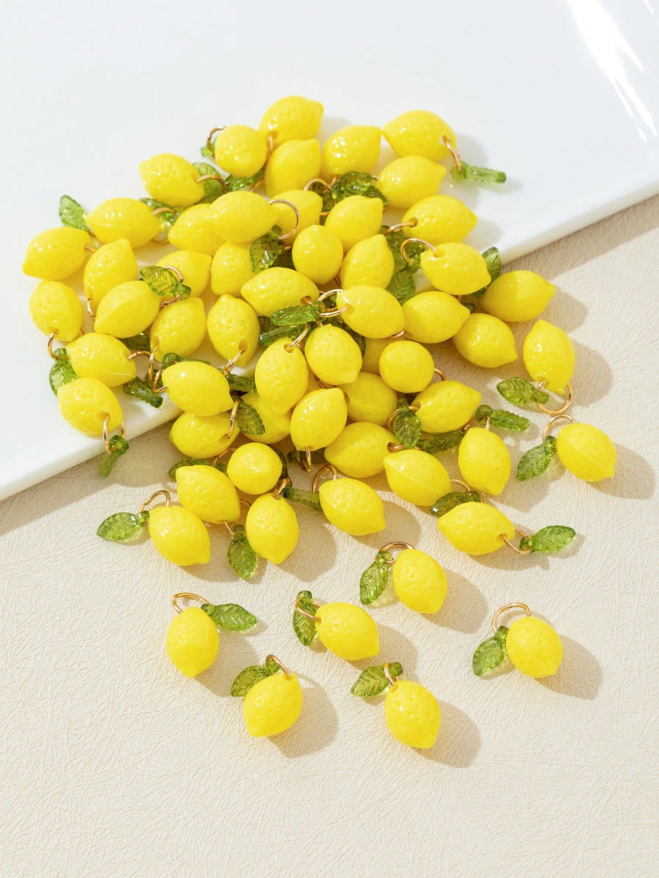 10Pcs 3D Lemon Resin Charms Pe - огляд і ціна Art Craft Decoration