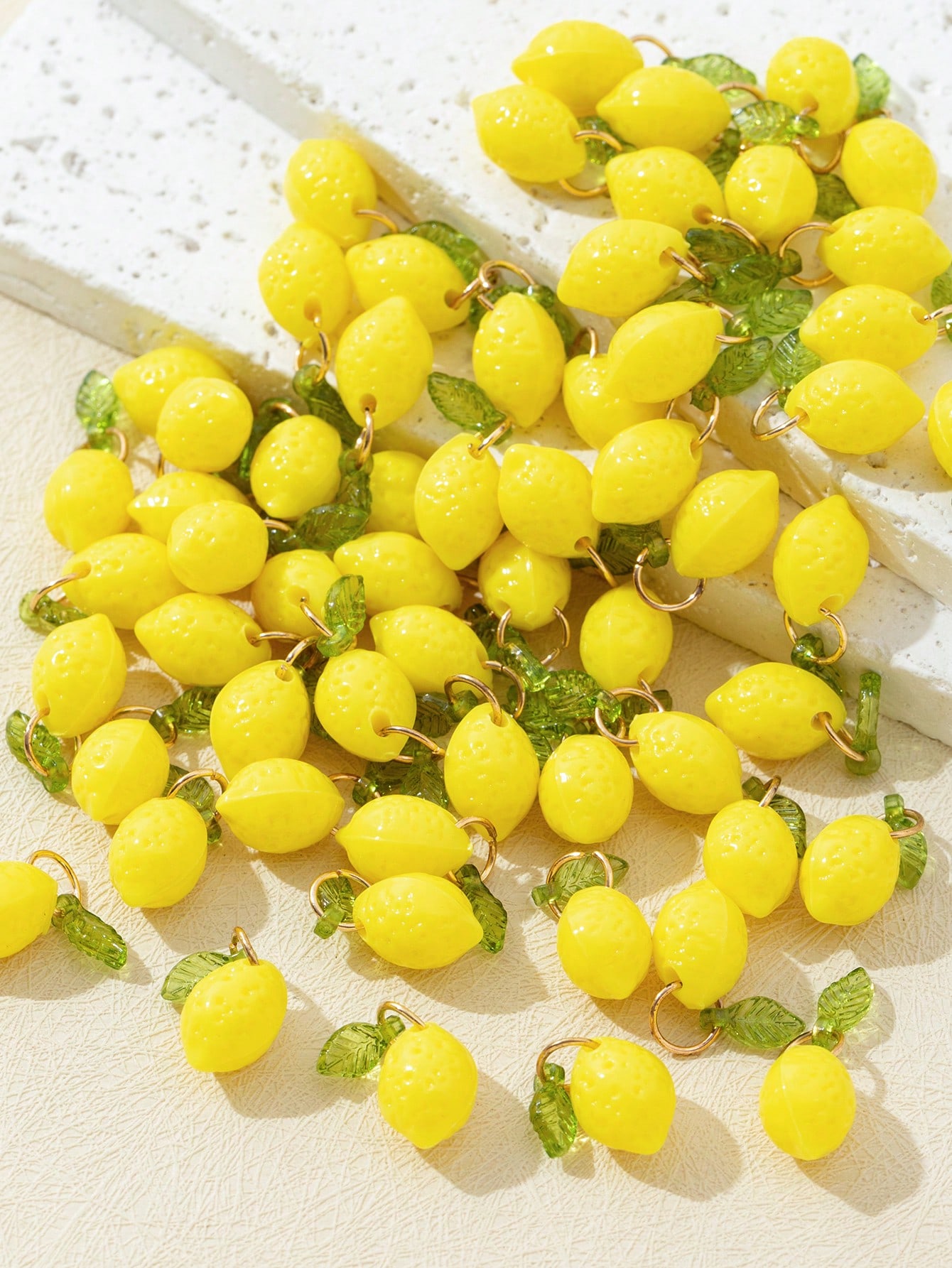 10Pcs 3D Lemon Resin Charms Pe - огляд і ціна Art Craft Decoration