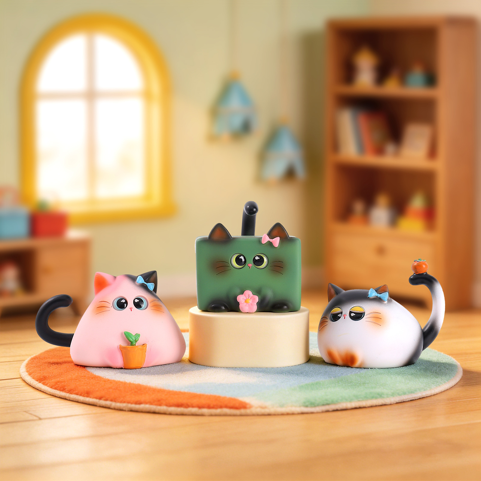 Blind Box Cat Figurine Resin C - огляд і ціна Art Craft Items