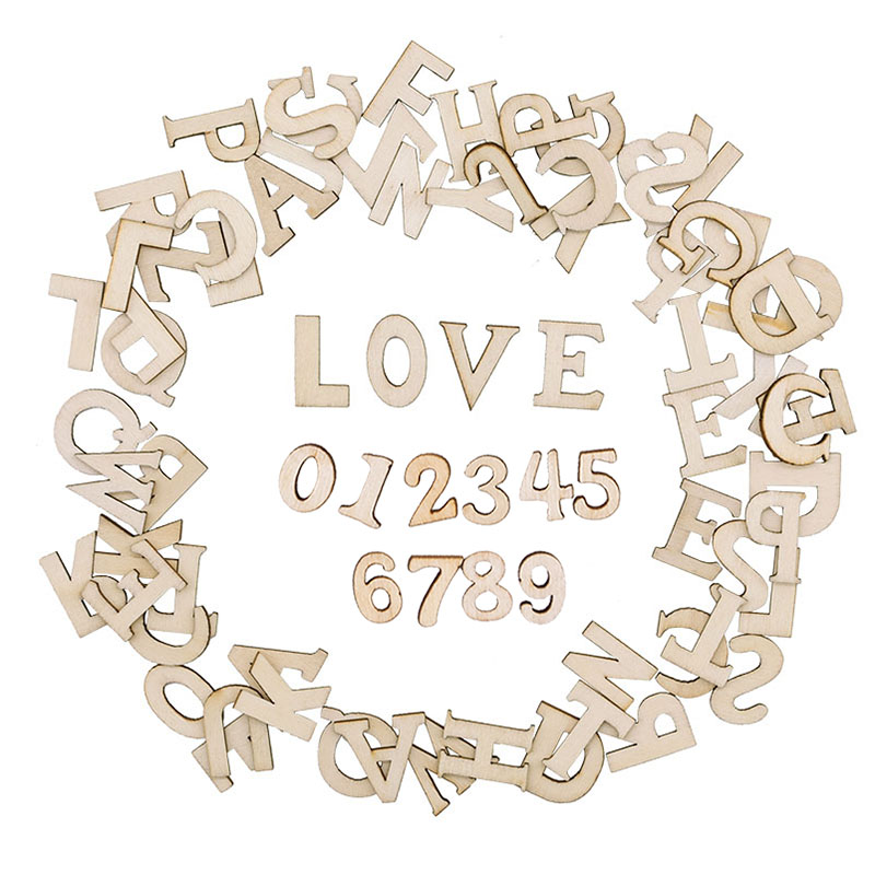 100pcs Wood English Alphabet D - огляд і ціна Art And Craft Numbers