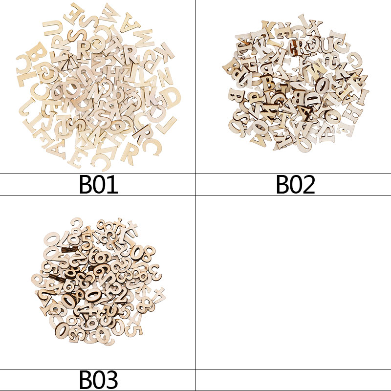 100pcs Wood English Alphabet D - огляд і ціна Art And Craft Numbers