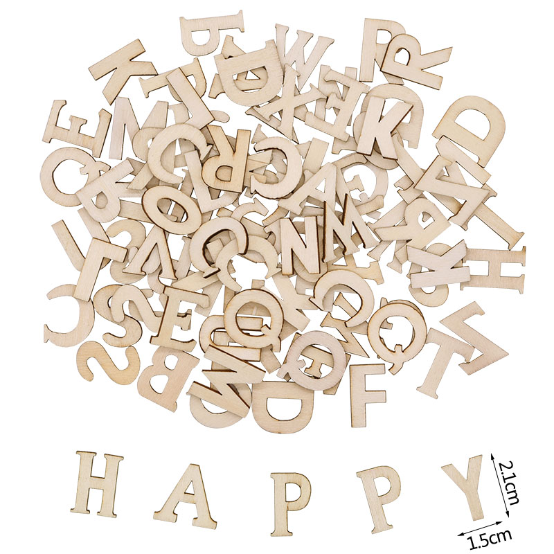 100pcs Wood English Alphabet D - огляд і ціна Art And Craft Numbers