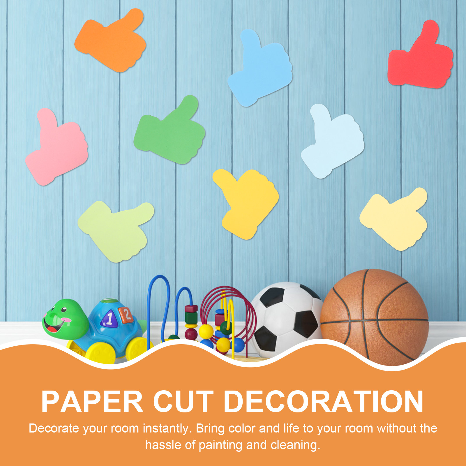 54Pcs Hand Shaped Paper Cutout - огляд і ціна Art Craft Decoration