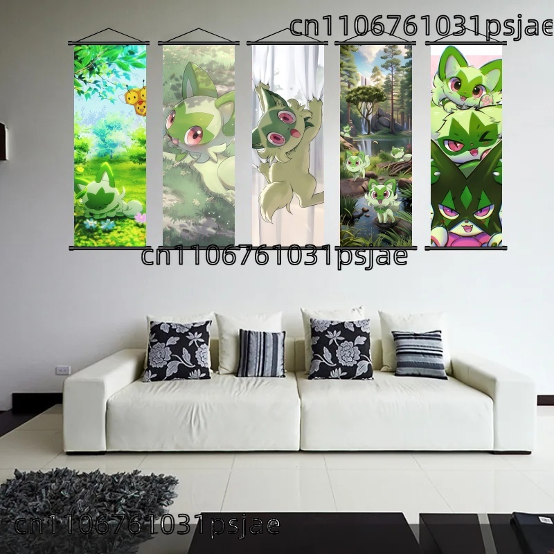 Sprigatito Scroll Art, Well -  - огляд і ціна Art Craft Items