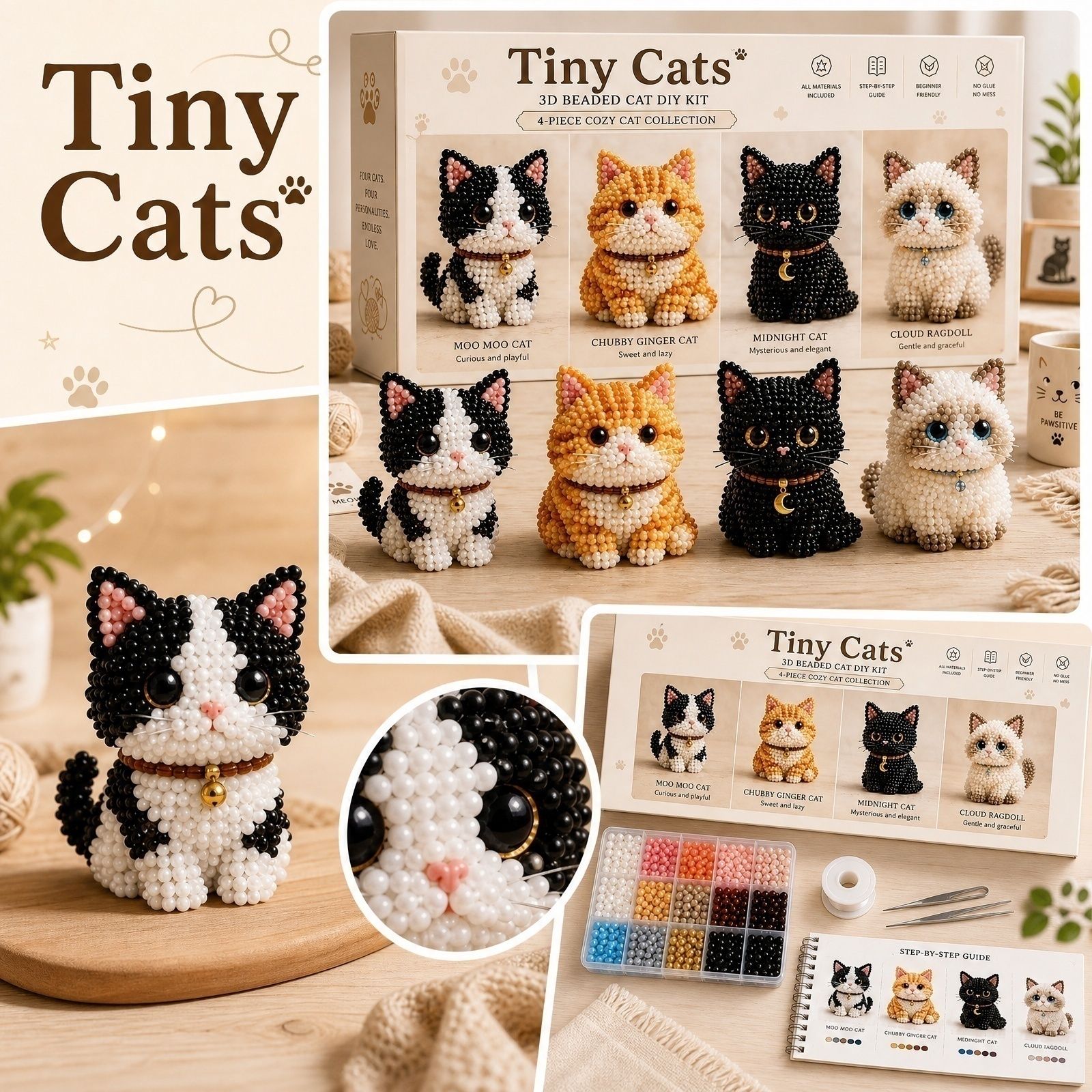 Tiny Beads 3D Beaded Animal Ki - огляд і ціна Art Craft Event
