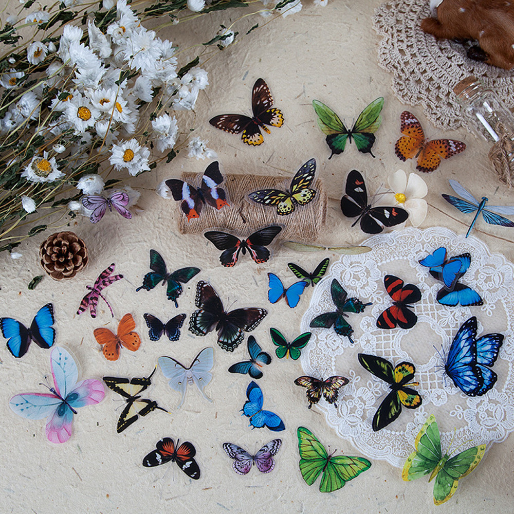 40Pcs/Bag Butterfly Stickers P - огляд і ціна Art Craft Items