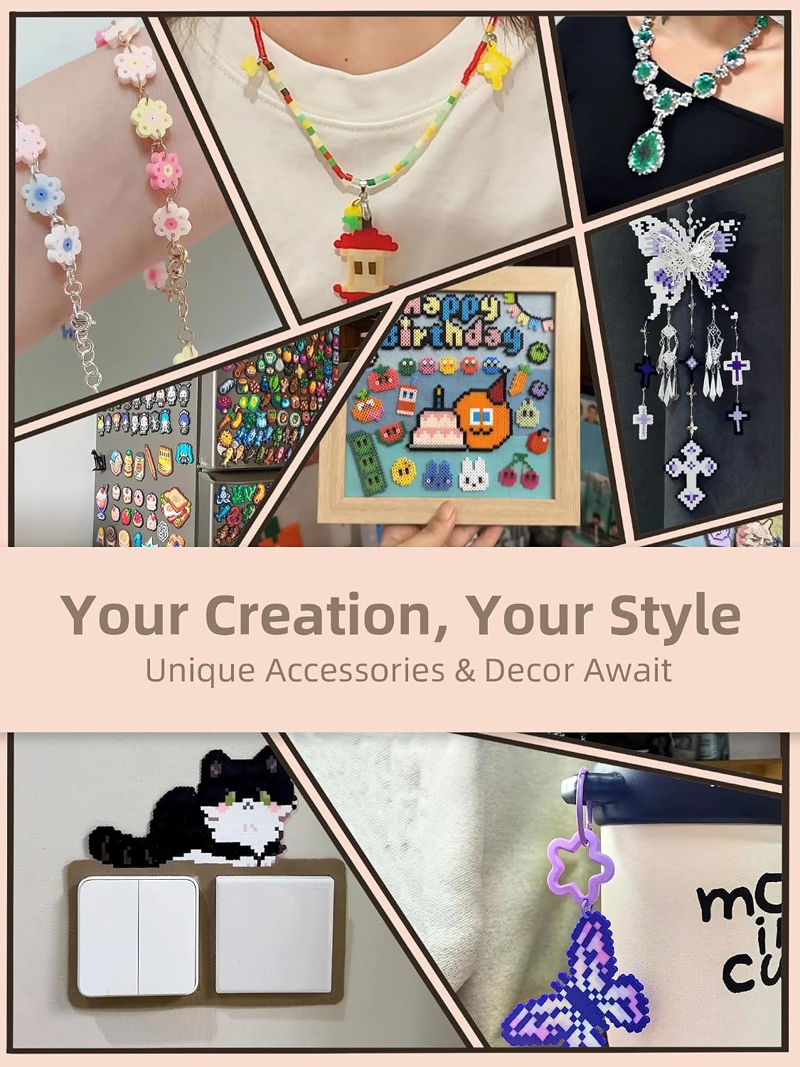 Fuse Beads Kit-Easy DIY-96 Col - огляд і ціна Art Craft Decoration